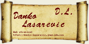 Danko Lašarević vizit kartica